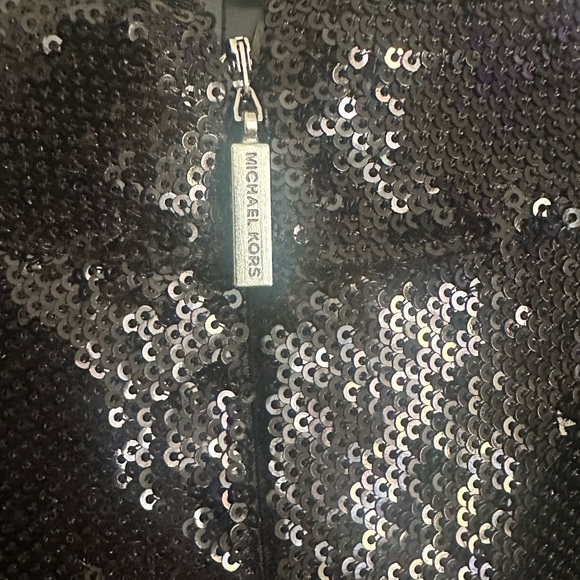 MICHAEL Michael Kors Sequin Halter Wide-Leg Jumpsuit M NWOT - Picture 6 of 6